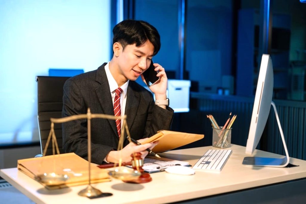 Man on the phone
